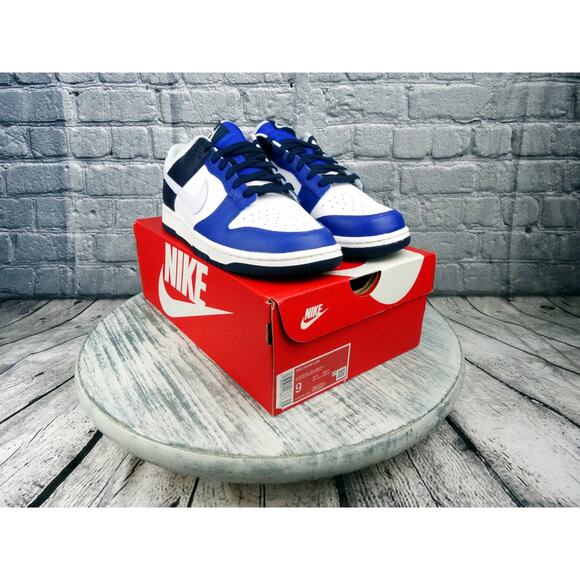 Nike Dunk Low "Game Royal" White/Football Grey-Game Royal Men Size 9 NIB - Picture 1 of 9